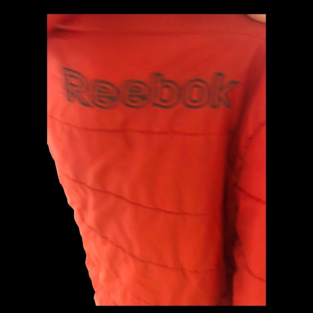 Dark Orange Reebok Puffer Coat Sz XL - Picture 5 of 7